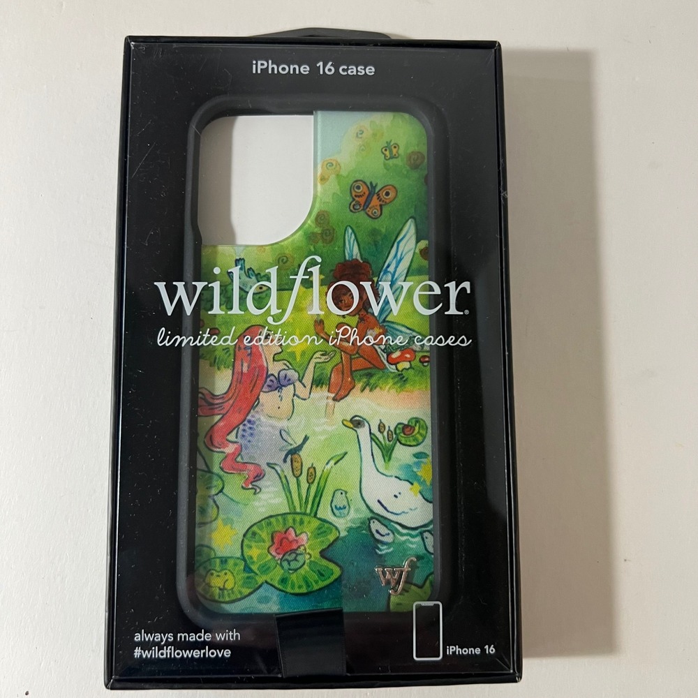 Wildflower Fairies and Mermaids iPhone 16 Case Taylor Giavasis NWT